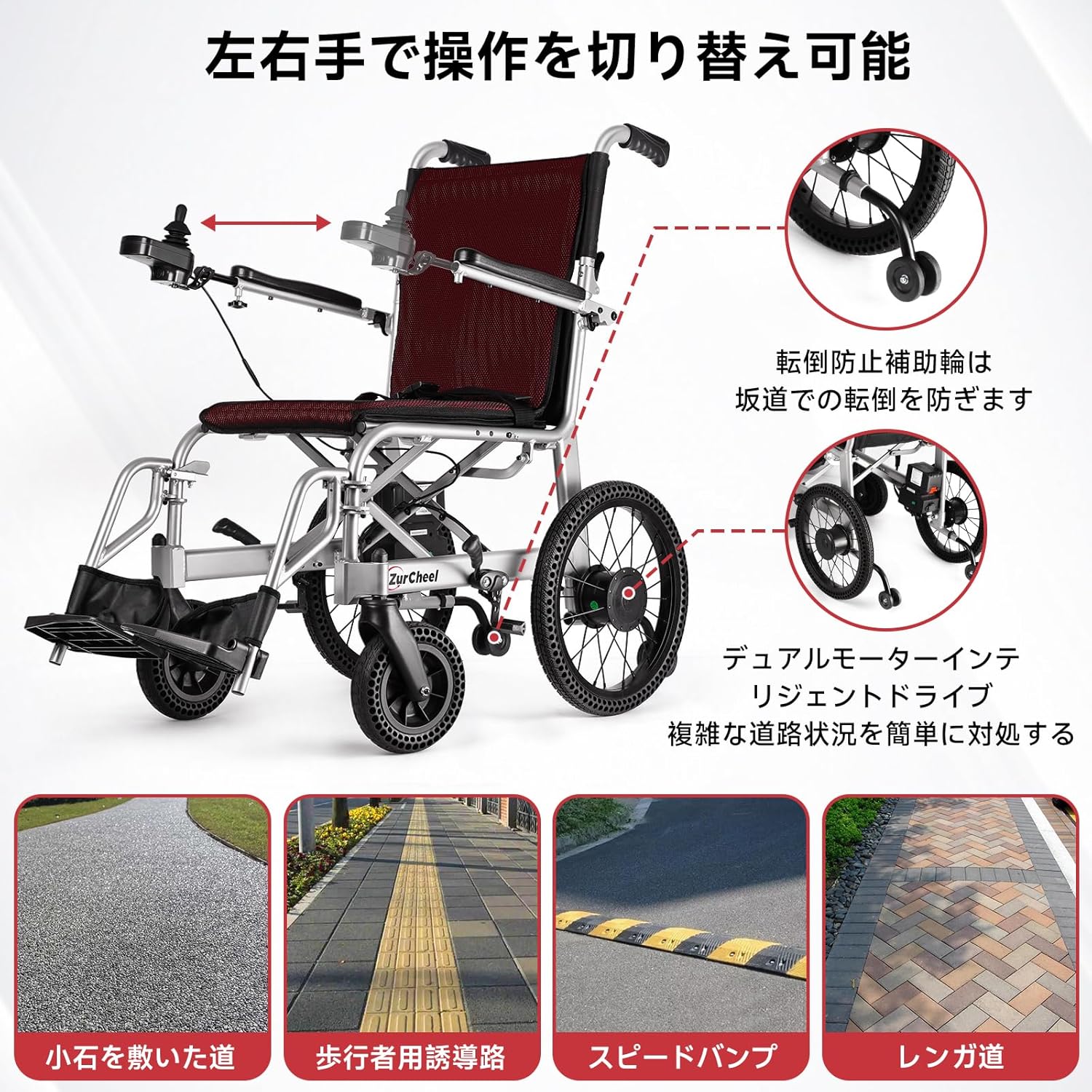 16.4kgの軽量電動車いす 車載はもちろん飛行機にも船にも搭載許可取得